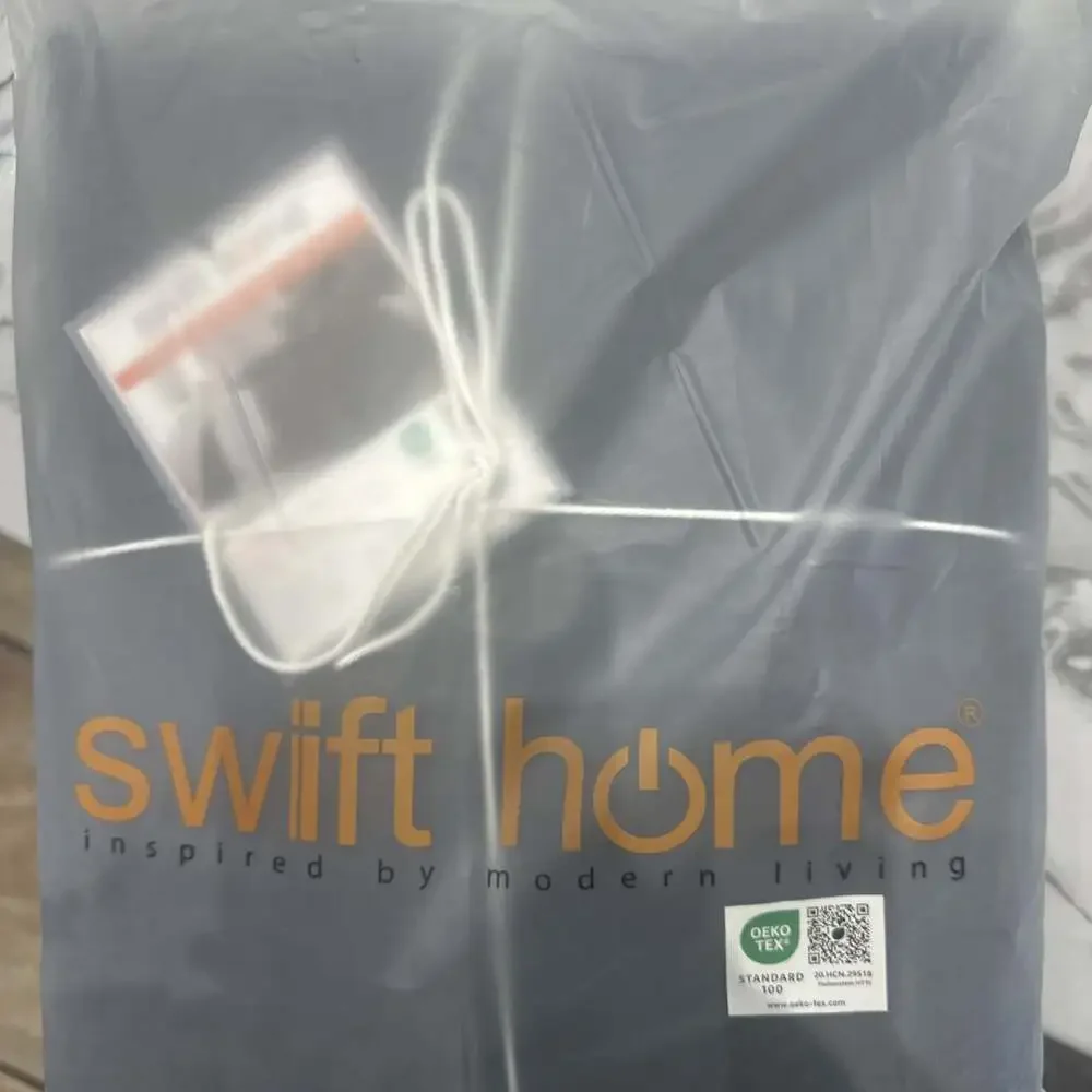 Swift Home Full/Queen Bedding Microfiber Duvet Cover & Sham Bedding Set-Charcoal